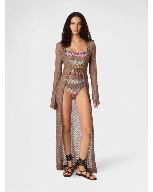 Missoni Natural Long Cardigan