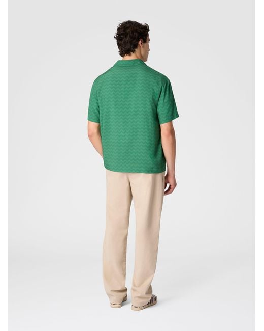Missoni Green Bowling Shirt for men