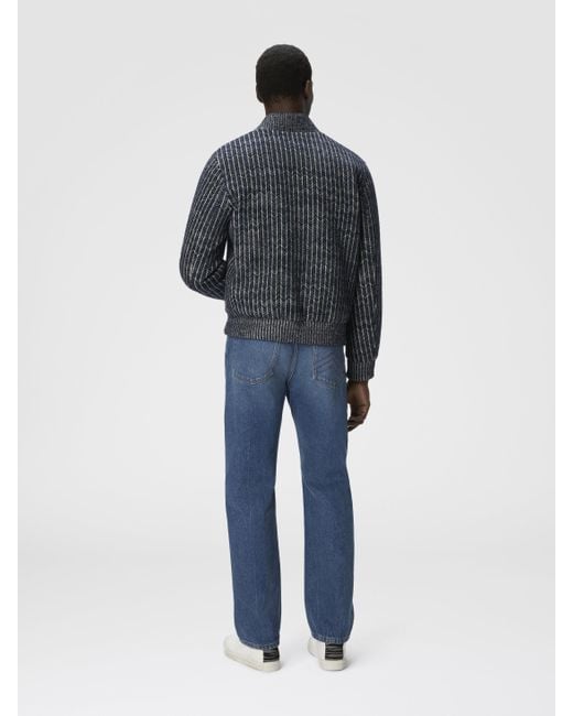 Missoni Black Zigzag Bomber Jacket for men