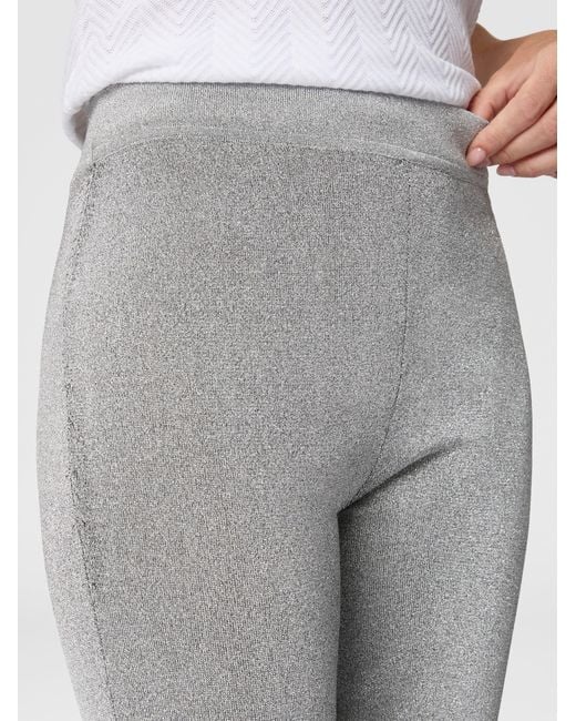 Missoni Gray Lamé Fabric Flare Trousers