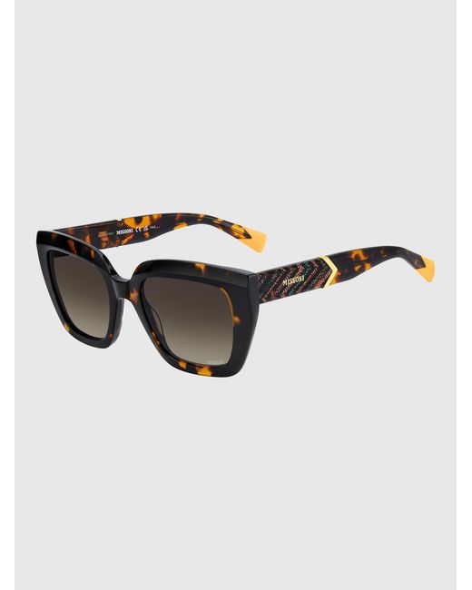 Missoni Brown Dna Squared Acetate Sunglasses