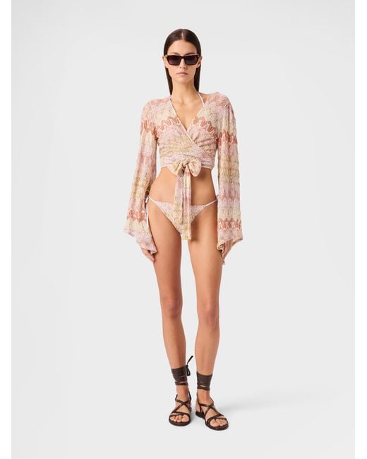 Missoni White Wrap Top