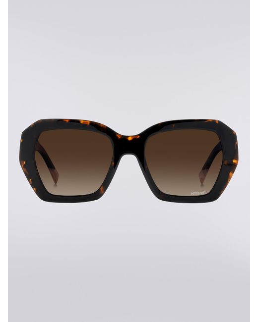 Missoni Black Doppelclip-Acetat-Sonnenbrille, Damen, Größe