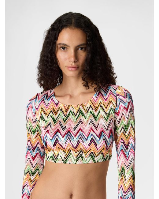 Missoni White Crop Top