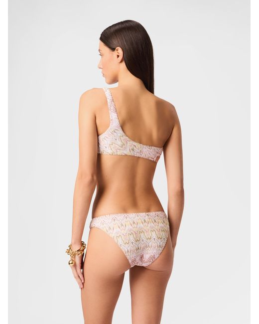 Missoni White One-Shoulder Bikini