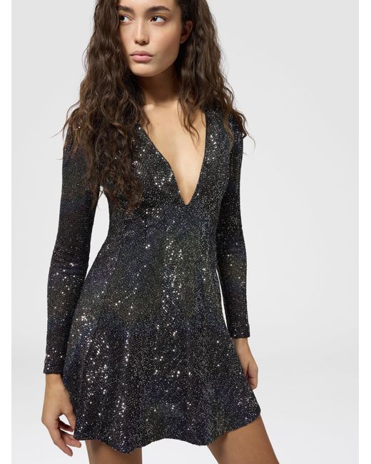 Missoni Multicolor Dégradé Mini Dress With Sequins