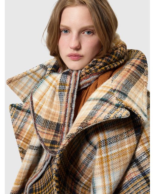 Missoni Natural Double-Breasted Raglan Jacket