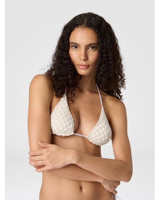 Missoni White Triangle Bikini