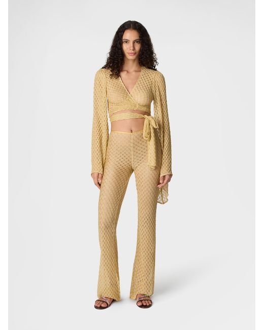 Missoni White Wrap Top