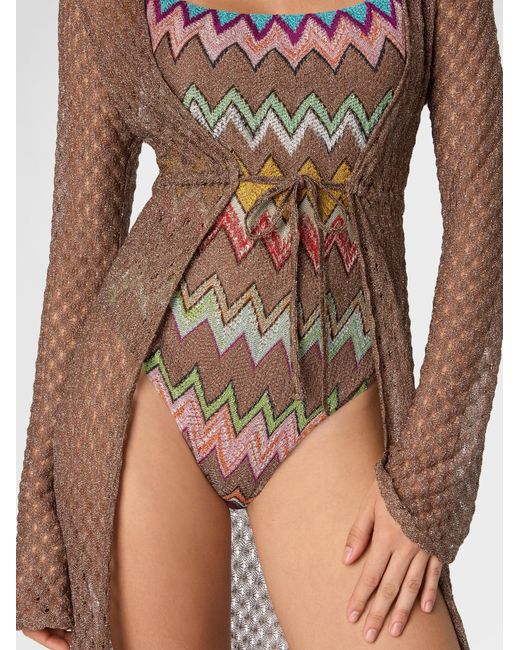 Missoni Natural Long Cardigan
