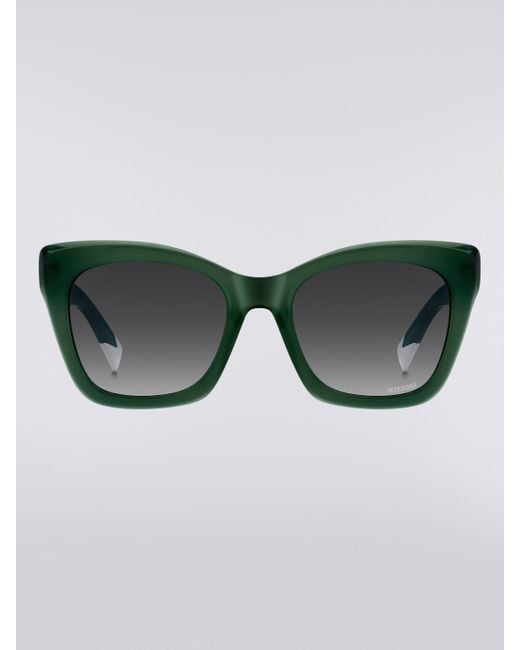 Missoni Gray Rectangular Acetate Sunglasses
