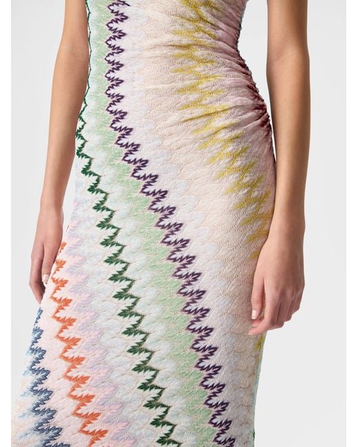 Missoni White One-Shoulder Long Dress