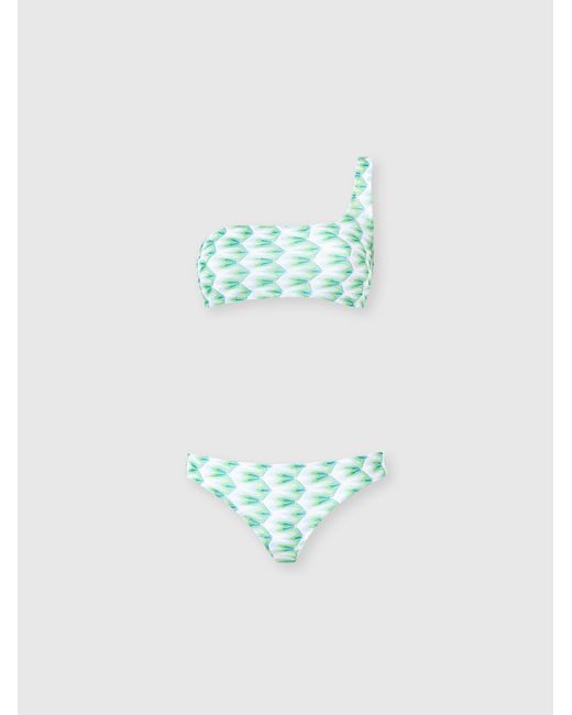 Missoni Blue One-Shoulder Bikini