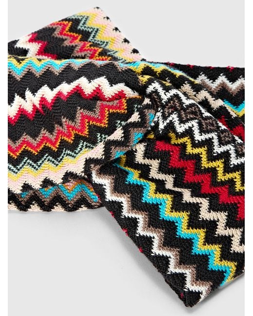 Missoni White Wool-Blend Headband With Central Twist