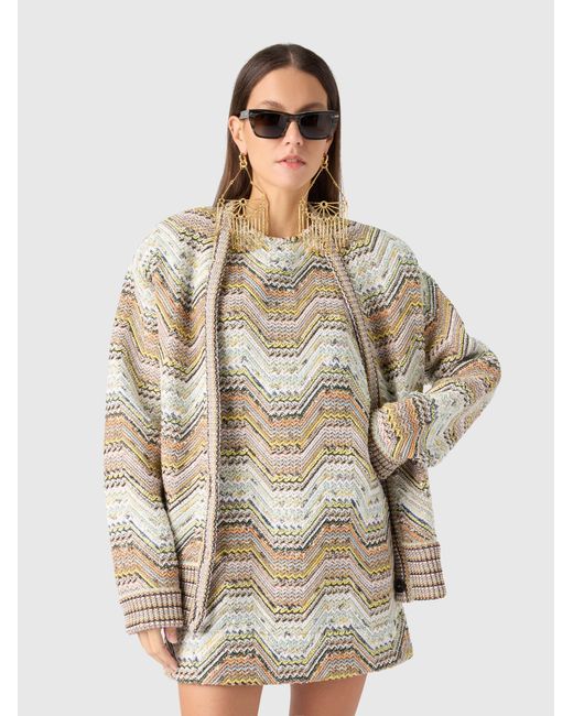 Missoni White Sleeveless Mini Dress