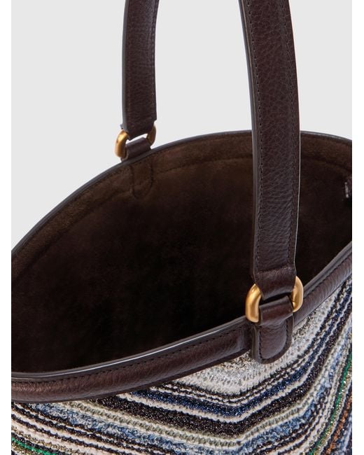 Borsa Secchiello di Missoni in White