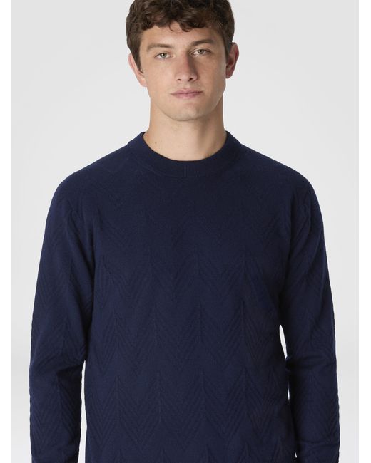 Missoni Blue Crew Neck Sweater for men