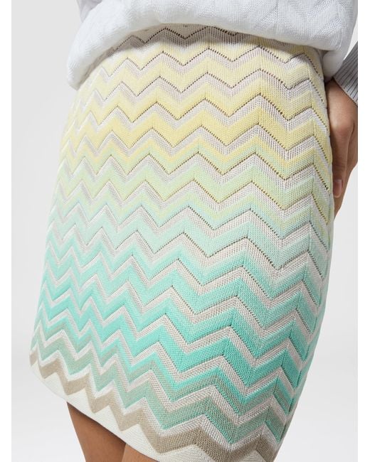 Missoni Blue Mini Skirt