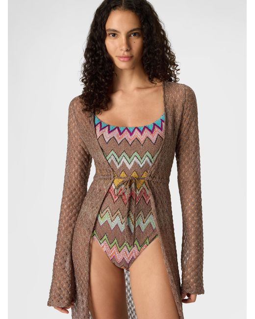 Missoni Natural Long Cardigan