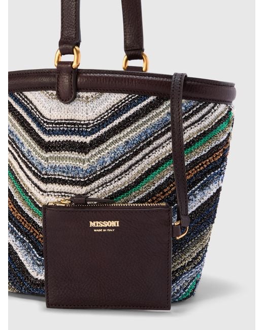Borsa Secchiello di Missoni in White