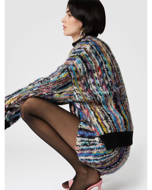 Missoni Blue Wool And Mohair Bouclé Shorts, & Multicoloured
