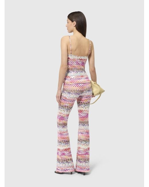 Missoni Pink Straight-Leg Trousers