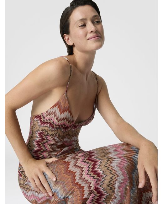 Missoni Multicolor Sleeveless Long Dress