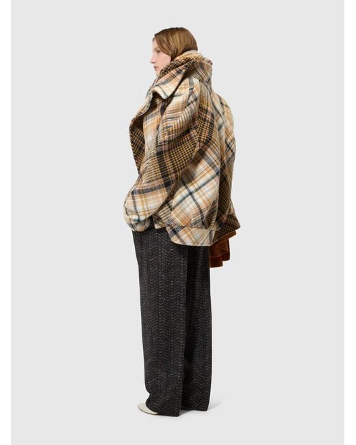 Missoni Natural Double-Breasted Raglan Jacket