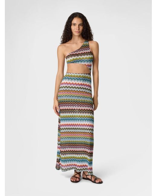 Missoni White One-Shoulder Cover-Up