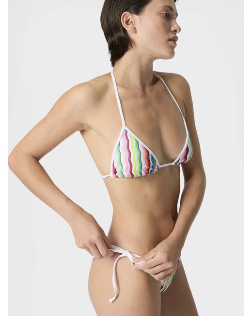 Missoni White Triangle Bikini
