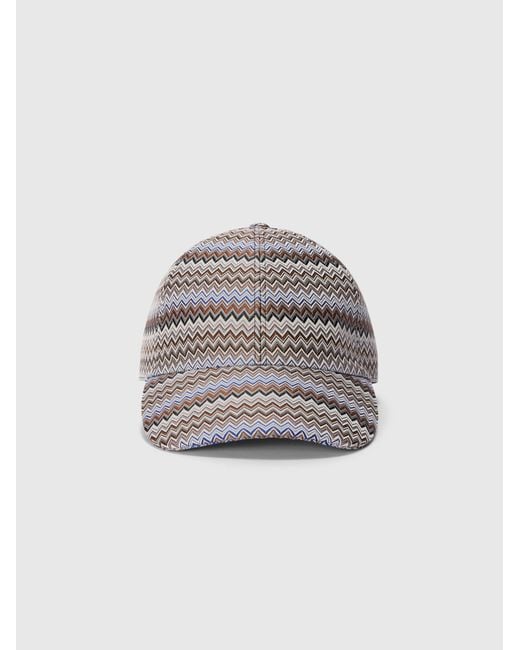 Missoni Gray Technical Fabric Hat for men