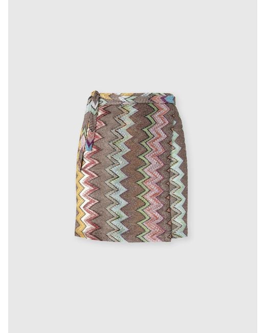 Missoni White Mini Pareo Skirt