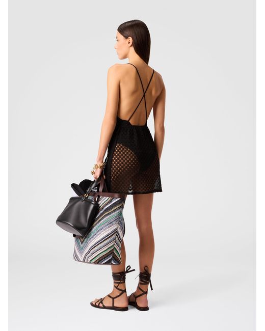 Missoni Black Mini Pareo Skirt