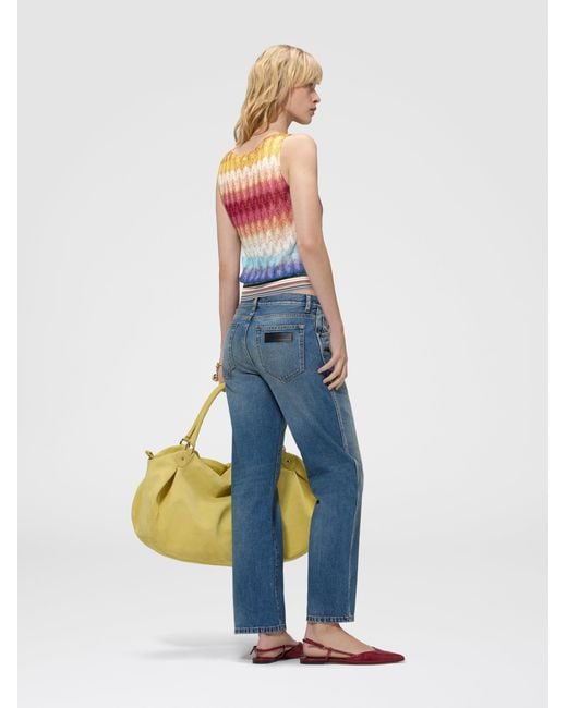 Missoni White Sleeveless Dégradé Viscose Top