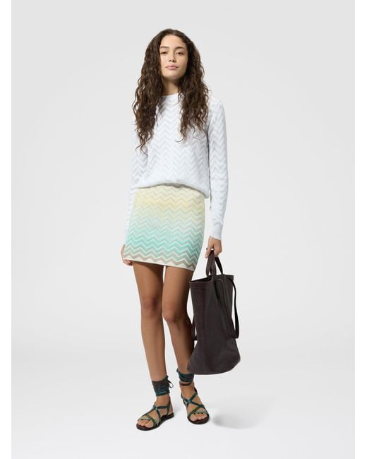 Missoni Blue Mini Skirt