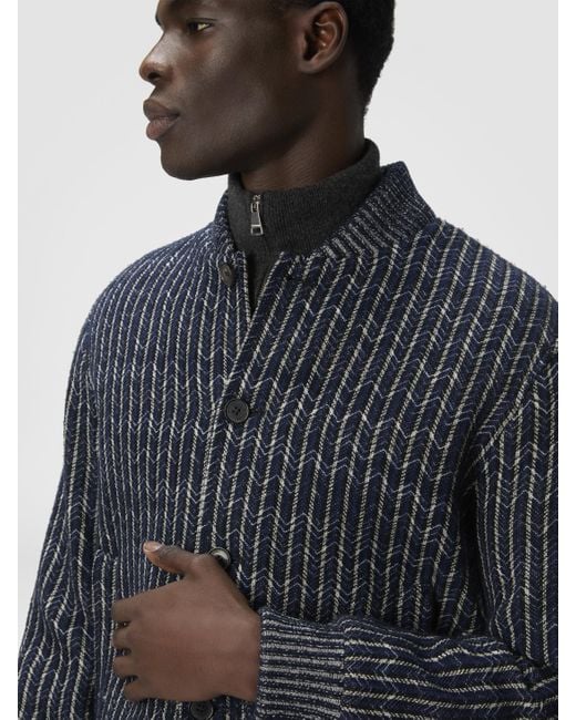 Missoni Black Zigzag Bomber Jacket for men