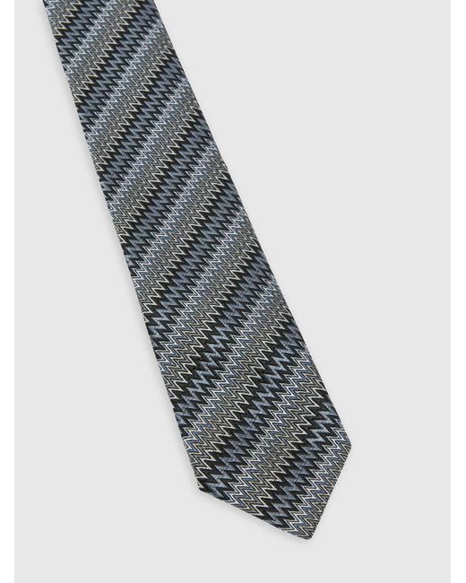 Missoni White 100% Silk Tie for men
