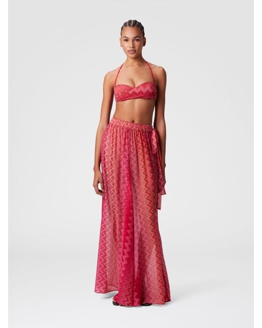 Gonna Copricostume Lunga di Missoni in Red