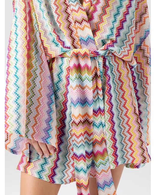 Missoni White Short Kimono Cover-Up