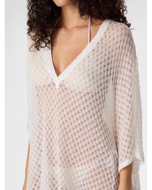 Missoni White Short Caftan Cover-Up