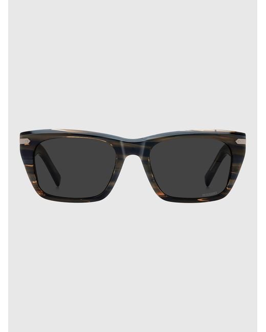 Missoni Black Seasonal Rectangular Acetate Sunglasses