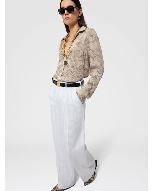 Missoni White Classic Trousers