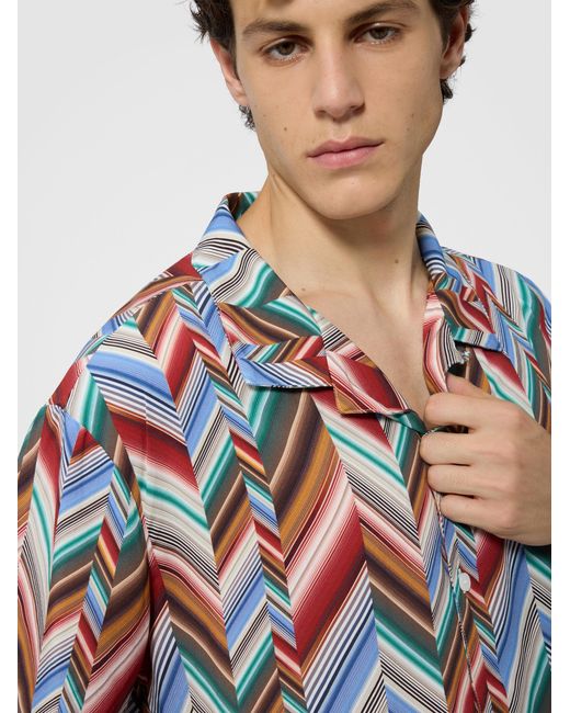 Missoni White Bowling Shirt for men