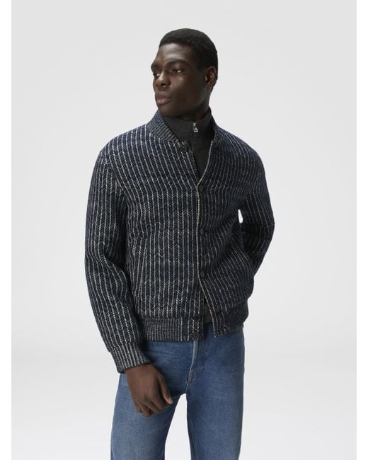 Missoni Black Zigzag Bomber Jacket for men