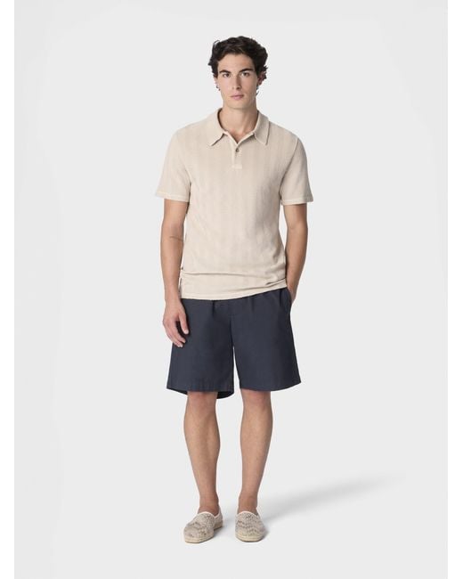 Missoni White Cotton And Viscose Polo Shirt With Tone-On-Tone Zigzag Motif for men
