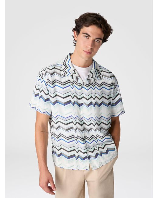 Missoni White Bowling Shirt for men