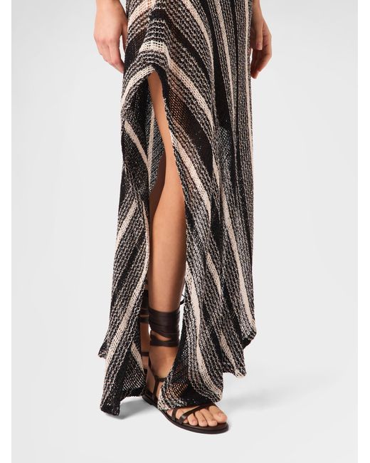 Missoni Multicolor Long Mesh Skirt With Sequin Application