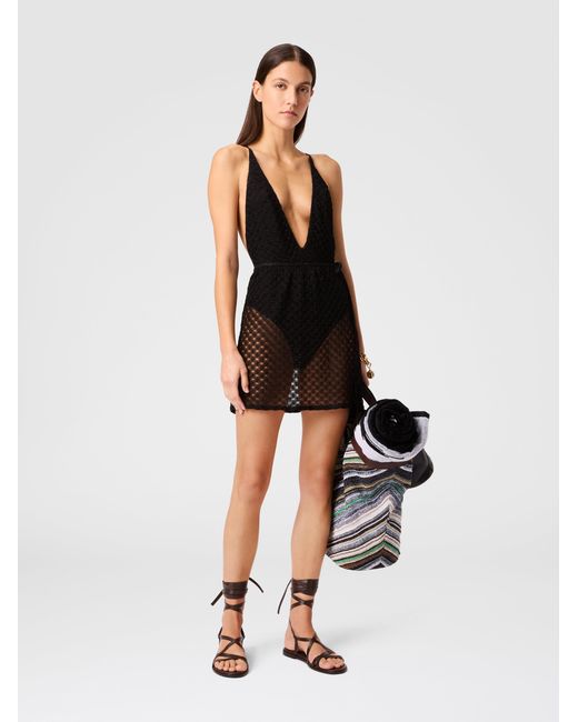 Missoni Black Mini Pareo Skirt