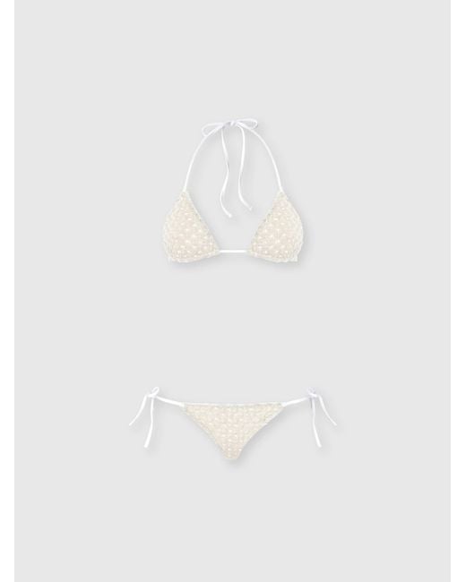 Missoni White Triangle Bikini