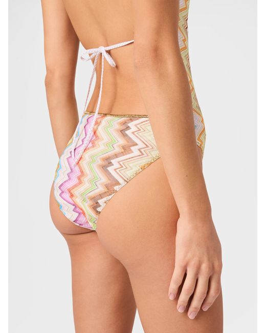 Missoni White Printed One-Piece Swimsuit With Open Back